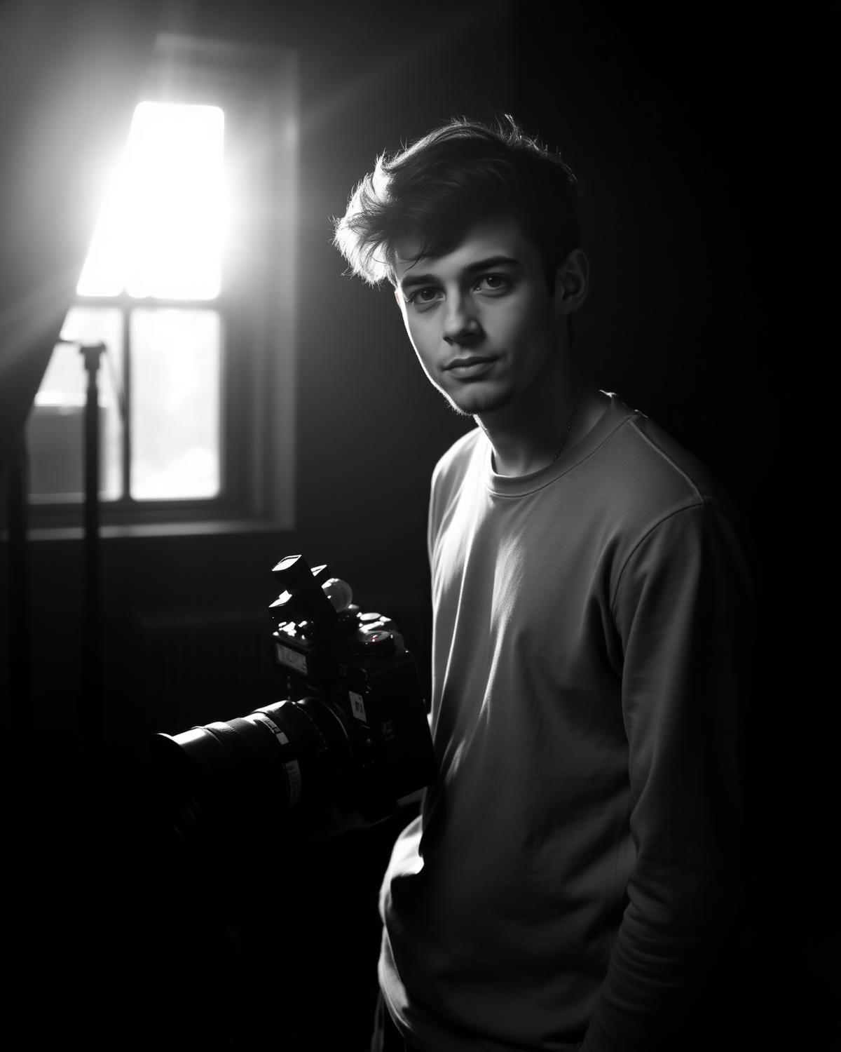 Portret van de maker achter Kino Crafted met camera